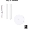 image:imageUmbra Flapper Coat Rack Flip Down Clothing Rack 9 Hooks WhiteNaturalWhiteNickel