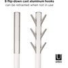 image:imageUmbra Flapper Coat Rack Flip Down Clothing Rack 9 Hooks WhiteNaturalWhiteNickel