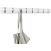 image:imageUmbra Flip Coat Rack Wall Mount 8Hook Space Saving White  Real wood and steel build retractable hooks fold flat holds coats bags and scarves easy installWhiteNickel