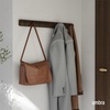 image:imageUmbra Flip Coat Rack Wall Mount 8Hook Space Saving White  Real wood and steel build retractable hooks fold flat holds coats bags and scarves easy installWalnutBlack