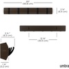 image:imageUmbra Flip Coat Rack Wall Mount 8Hook Space Saving White  Real wood and steel build retractable hooks fold flat holds coats bags and scarves easy installWalnutBlack