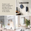 image:imageUmbra Flip Coat Rack Wall Mount 8Hook Space Saving White  Real wood and steel build retractable hooks fold flat holds coats bags and scarves easy installDriftwoodNickel