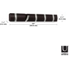 image:imageUmbra Flip Coat Rack Wall Mount 8Hook Space Saving White  Real wood and steel build retractable hooks fold flat holds coats bags and scarves easy installEspressoNickel