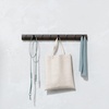 image:imageUmbra Flip Coat Rack Wall Mount 8Hook Space Saving White  Real wood and steel build retractable hooks fold flat holds coats bags and scarves easy installWalnutBlack