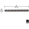 image:imageUmbra Flip Coat Rack Wall Mount 8Hook Space Saving White  Real wood and steel build retractable hooks fold flat holds coats bags and scarves easy installGreyPewter