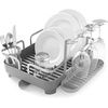 image:imageUmbra Holster Dish Rack Molded Plastic Dish Drying Rack with Drainage Spout CharcoalCharcoal