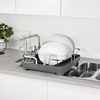 image:imageUmbra Holster Dish Rack Molded Plastic Dish Drying Rack with Drainage Spout CharcoalCharcoal
