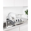 image:imageUmbra Holster Dish Rack Molded Plastic Dish Drying Rack with Drainage Spout CharcoalCharcoal