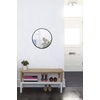 image:imageUmbra Hub Round Wall Mirror with Rubber Frame Modern Style for Bathroom Entryway Living Room and More 24Inch Black