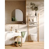 image:imageUmbra Hubba Arched Wall Mirror with Metallic Frame Modern Style for Bathroom Entryway Living Room and More 34 x 36Inch Brass