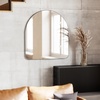 image:imageUmbra Hubba Arched Wall Mirror with Metallic Frame Modern Style for Bathroom Entryway Living Room and More 34 x 36Inch TitaniumTitanium
