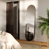image:imageUmbra Hubba Pill Wall Mirror  Full Length Mirror with Slim Brass Frame Modern Elongated Oval Design for Bedroom Living Room amp EntrywayTitanium