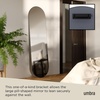 image:imageUmbra Hubba Pill Wall Mirror  Full Length Mirror with Slim Brass Frame Modern Elongated Oval Design for Bedroom Living Room amp EntrywayTitanium