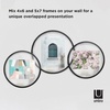 image:imageUmbra Infinity 5x7 Picture Frame Unique Circular Photo Display for Desk or Wall Black4X6