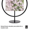 image:imageUmbra Infinity 5x7 Picture Frame Unique Circular Photo Display for Desk or Wall Black4X6
