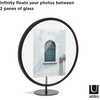 image:imageUmbra Infinity 5x7 Picture Frame Unique Circular Photo Display for Desk or Wall Black5X7