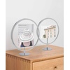 image:imageUmbra Infinity Picture Frame Floating Photo Display for Desk or Wall 5X7 MAT BRASChrome
