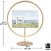 image:imageUmbra Infinity Picture Frame Floating Photo Display for Desk or Wall 5X7 MAT BRASMatte Brass