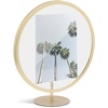 image:imageUmbra Infinity Picture Frame Floating Photo Display for Desk or Wall 5X7 MAT BRASMatte Brass