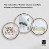 image:imageUmbra Infinity Picture Frame Floating Photo Display for Desk or Wall 5X7 MAT BRASPewter