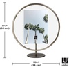 image:imageUmbra Infinity Picture Frame Floating Photo Display for Desk or Wall 5X7 MAT BRASPewter