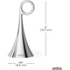 image:imageUmbra Isa Bell  Decorative Modern Dinner Bell Chrome Hand Bell for Home or Office