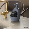 image:imageUmbra Joey Ceramic Liquid Soap Dispenser with Sponge Caddy Ideal for Kitchen or Bathroom Use Slate Blue