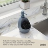 image:imageUmbra Joey Ceramic Liquid Soap Dispenser with Sponge Caddy Ideal for Kitchen or Bathroom Use Slate Blue