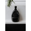 image:imageUmbra Joey Liquid Soap Dispenser Ceramic with Sponge Caddy Black  Heavy base for stability one handed operation kitchen and bathroom use includes scrub pad low profile designBlack
