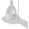 image:imageUmbra Joey Liquid Soap Dispenser Ceramic with Sponge Caddy Black  Heavy base for stability one handed operation kitchen and bathroom use includes scrub pad low profile designWhite