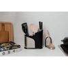 image:imageUmbra Laydle Spoon Rest Ladle Stand and Utensil Holder Folds for Compact Storage BlackNickel
