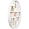 image:imageUmbra Luna Collage Picture Frame Holds Nine 4x6 Photos Large 22Inch Diameter Black  Circular wall display solid backing for easy changes includes two sawtooth hangers recycled plasticWhite