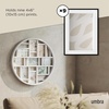image:imageUmbra Luna Collage Picture Frame Holds Nine 4x6 Photos Large 22Inch Diameter Black  Circular wall display solid backing for easy changes includes two sawtooth hangers recycled plasticWhite