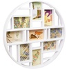 image:imageUmbra Luna Collage Picture Frame Holds Nine 4x6 Photos Large 22Inch Diameter Black  Circular wall display solid backing for easy changes includes two sawtooth hangers recycled plasticWhite
