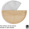 image:imageUmbra Moona Jewelry Box Rotating Wood Jewelry Organizer WhiteNatural  Large display tray hidden compartments 360 degree drawers fits vanity or dresser recycled materialsWhiteNatural