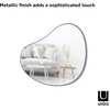image:imageUmbra Pebble Wall Mirror 24x36 Modern Design TitaniumTitanium