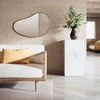 image:imageUmbra Pebble Wall Mirror 24x36 Modern Design TitaniumTitanium