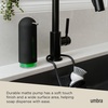 image:imageUmbra Penguin Soap Pump Kitchen Liquid Hand Soap Dispenser 12 OZ Black  Soft touch finish smooth press action wide opening for refills durable acrylicBlack