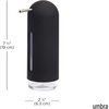 image:imageUmbra Penguin Soap Pump Kitchen Liquid Hand Soap Dispenser 12 OZ Black  Soft touch finish smooth press action wide opening for refills durable acrylicBlack