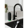image:imageUmbra Penguin Soap Pump Kitchen Liquid Hand Soap Dispenser 12 OZ Black  Soft touch finish smooth press action wide opening for refills durable acrylicBlack