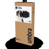 image:imageUmbra Picket Coat Rack Wall Mount 5 FlipDown Coat Hooks Natural  Beveled pine wood dowels supports up to 5 lbs mounting hardware included space savingBlack
