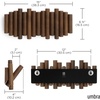 image:imageUmbra Picket Coat Rack Wall Mount 5 FlipDown Coat Hooks Natural  Beveled pine wood dowels supports up to 5 lbs mounting hardware included space savingWalnut