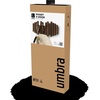 image:imageUmbra Picket Coat Rack Wall Mount 5 FlipDown Coat Hooks Natural  Beveled pine wood dowels supports up to 5 lbs mounting hardware included space savingWalnut