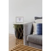 image:imageUmbra Prisma Picture Frame Floating Metal Wall Mount 5x7 Brass  Steel wire construction unique geometric shape displays photo between glass desk or tabletop use hardware includedBrass
