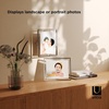 image:imageUmbra Prisma Picture Frame Floating Metal Wall Mount 5x7 Brass  Steel wire construction unique geometric shape displays photo between glass desk or tabletop use hardware includedChrome