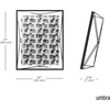 image:imageUmbra Prisma Picture Frame Floating Metal Wall Mount 5x7 Brass  Steel wire construction unique geometric shape displays photo between glass desk or tabletop use hardware includedBlack