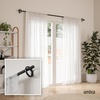 image:imageUmbra Ringlet Curtain Rod for Window Adjustable 42 to 120 Inches Gold  Steel construction holds 22 lbs complete hardware included easy installationBlack