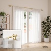 image:imageUmbra Ringlet Curtain Rod for Window Adjustable 42 to 120 Inches Gold  Steel construction holds 22 lbs complete hardware included easy installationGold