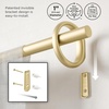 image:imageUmbra Ringlet Curtain Rod for Window Adjustable 42 to 120 Inches Gold  Steel construction holds 22 lbs complete hardware included easy installationGold