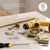 image:imageUmbra Ringlet Curtain Rod for Window Adjustable 42 to 120 Inches Gold  Steel construction holds 22 lbs complete hardware included easy installationGold